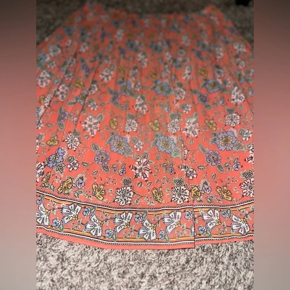 MAX STUDIO Women’s Floral Midi Fun Ditsy Skirt Size Small